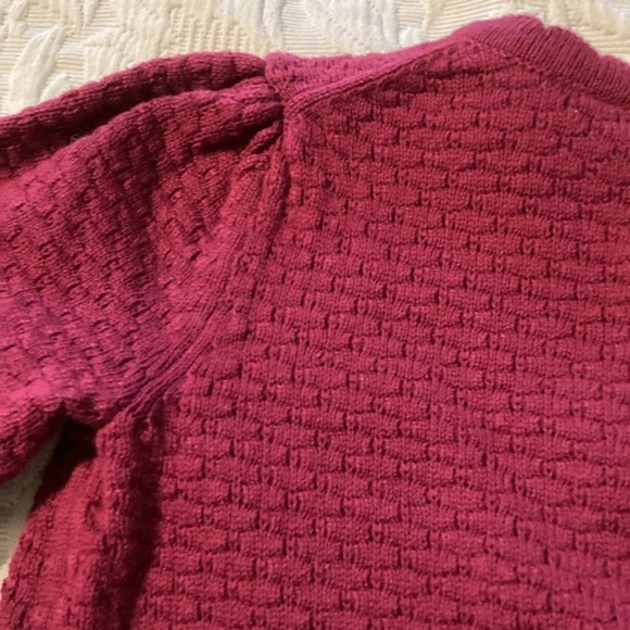 Burgundy Janie & Jack cardigan 100% cotton - Picture 6 of 6